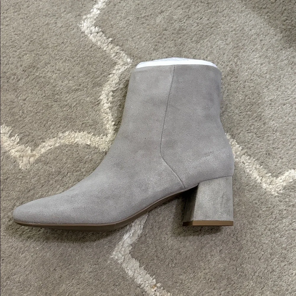 Aqua College gray suede ECHO fallen rocks waterproof ankle heeled boots Size 7.5